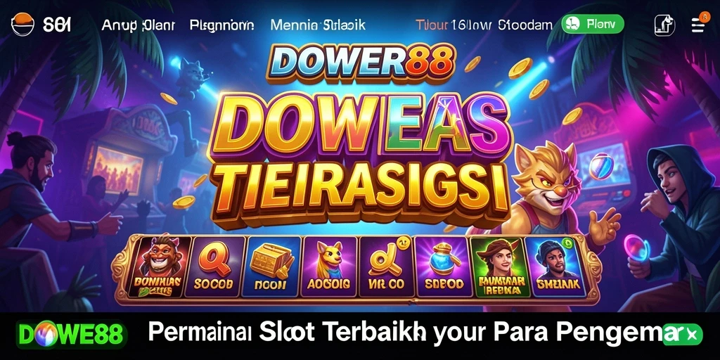 Screenshot DOWER88 menampilkan aktivitas gameplay Slot yang seru.