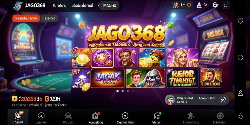 Tampilan gameplay seru di aplikasi JAGO368 yang menarik.