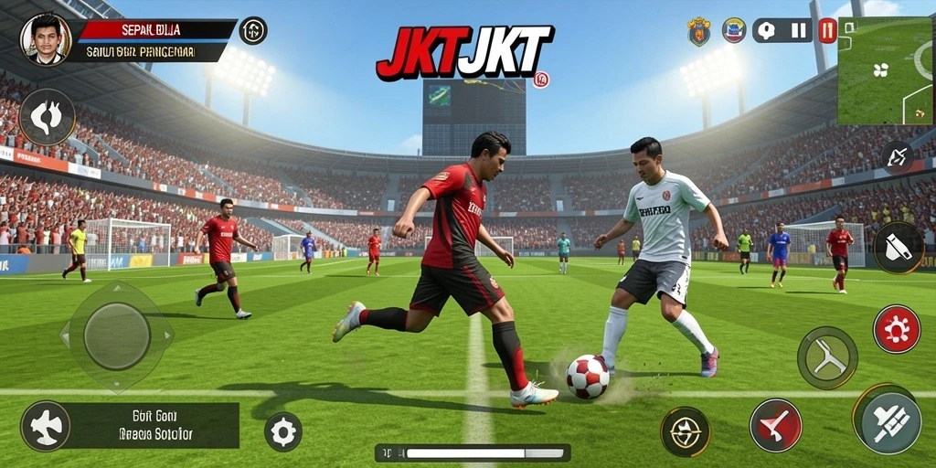 Tampilan gameplay seru dari JKTJKT yang memukau.