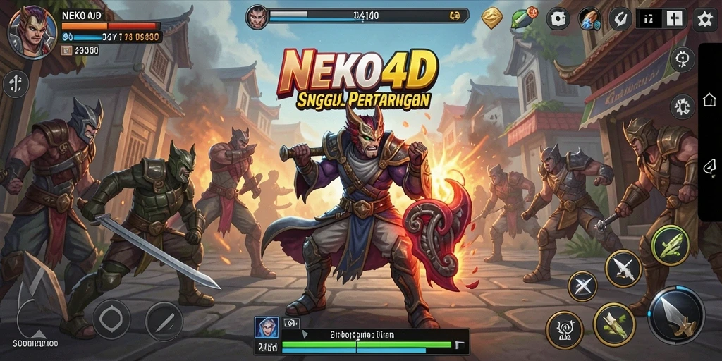 Tampilan gameplay menarik dan penuh strategi di NEKO4D.