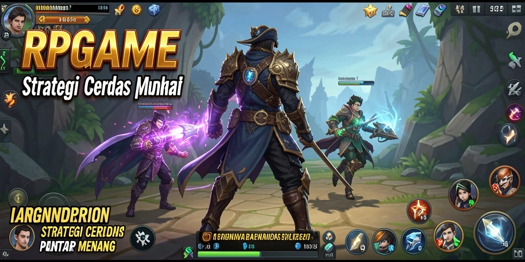 Screenshot RPGAME menampilkan aksi pertempuran strategis yang mendebarkan.