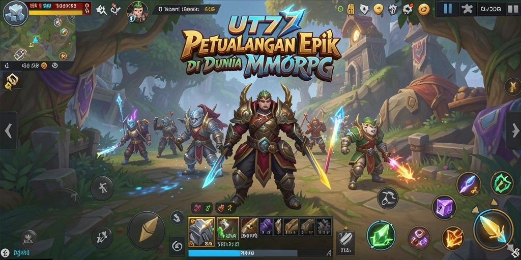 Tangkapan layar gameplay UT77 yang menunjukkan aksi pertempuran mendebarkan.