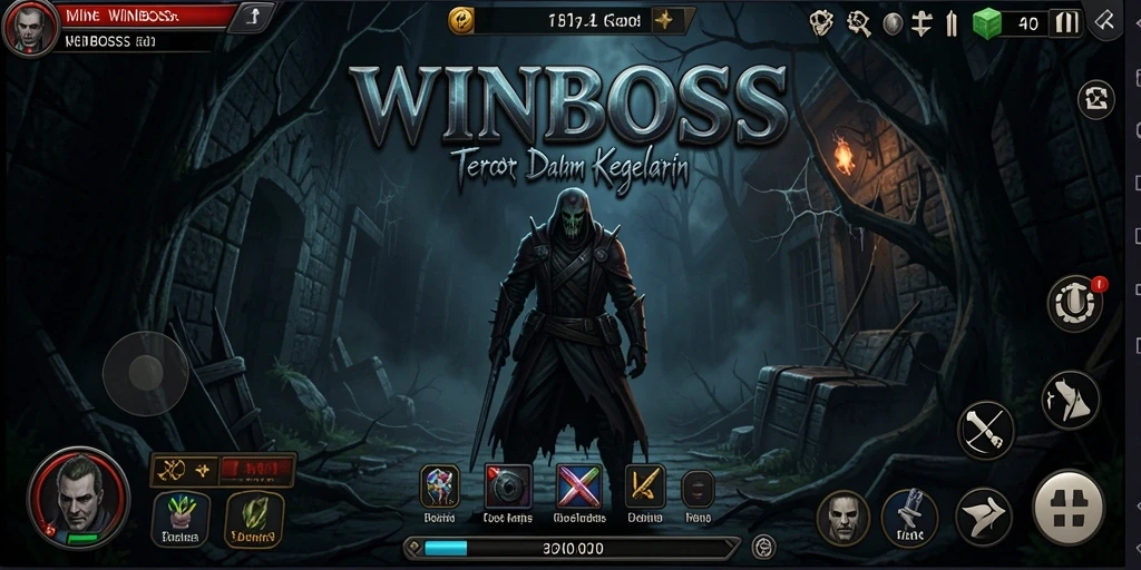 Gameplay menegangkan saat menghadapi makhluk kegelapan dalam WINBOSS.